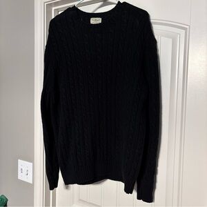Vtg LL Bean 80% Lamb’s Wool Sweater Men’s XL Chunky Cable Knit Fisherman - OWW47